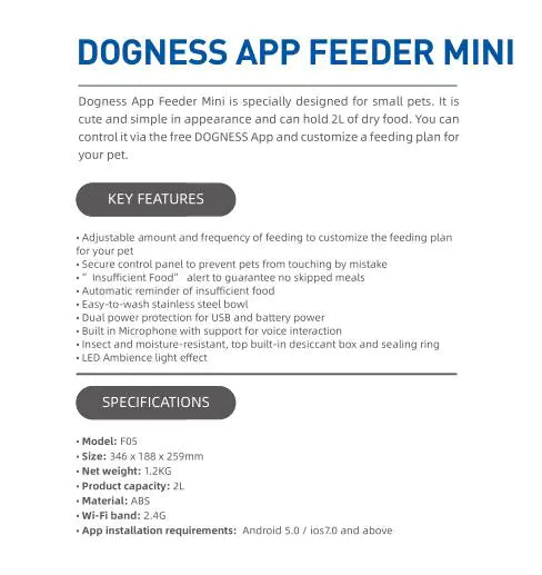 Smart Pet Automatic Feeder for Cats and Dogs